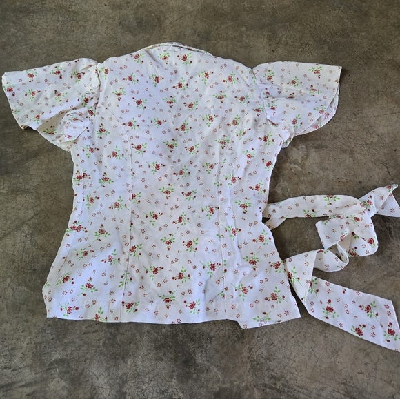 Vintage Top + High Waist Palazzo Pant Wide Leg Pants Matching Suit Set XXS XS - Picture 4 of 16